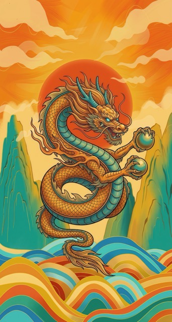 Heirs of the Dragon and Fairy card back